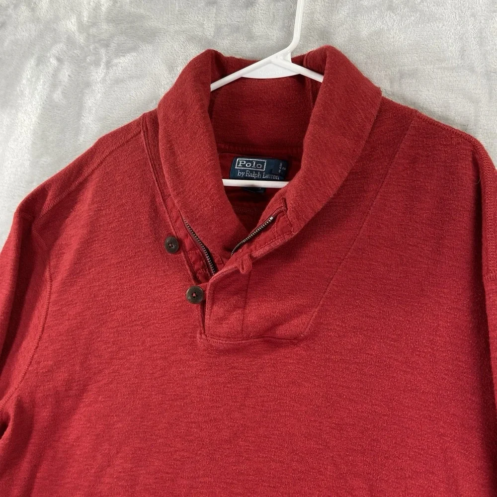 Polo Ralph Lauren Sweater Mens XXL Shawl Collar 1/4 Zip Pullover Casual Preppy